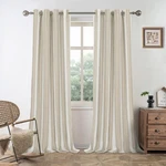 Driftaway Chris Linen 100% Blackout Curtains With Thermal And Sound Reducing Lay. Fixed Price $84.87.