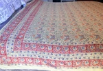Vtg Handwoven Batik Block Print Butterfly Bedspread India Cotton Double/queen. Fixed Price $80.00.