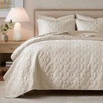 Madison Park Harper Quilted Velvet 3-PC. Set Size Cal King New. Fixed Price $85.00.