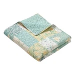 Greenland Home Evangeline Modern Floral Patchwork Print Quilted Throw Blanket. Fixed Price $49.21.