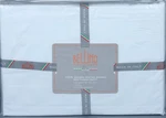 Bellino Fine Linens White 100% Combed Cotton Sateen 600TC Hemstitch King Sz Set. Fixed Price $165.00.