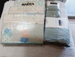 Vtg Martex Bed Set Of 8 Queen Duvet 2 Fitted 1 Flat Sheet 4 Pillowcases New. Fixed Price $144.00.