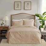 Madison Park Queen Piece Fitted Bedspread Set In Khaki Olliix MP13-6478. Fixed Price $99.99.