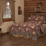 Rustic King Quilt Red Patchwork Millsboro Cotton Bedroom Decor Vhc Brands. Fixed Price $269.95.
