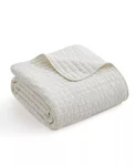 Levtex Eyelet Reversible Quilted Throw, 50" 60". Fixed Price $14.00.
