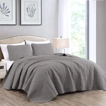 Chezmoi Collection Austin 3-PIECE Oversized Bedspread Coverlet Set (king, Gray). Fixed Price $64.59.