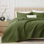 Exq Home Quilt Set Size Forest Green 3 Full/queen, 02. Fixed Price $49.32.