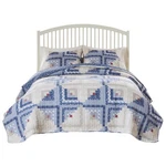 Greenland Home Fashions Reversible Quilt Set 3-PIECE Full/queen Calico. Fixed Price $102.41.