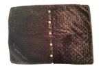 Bella Notte Silk Velvet Quilted Deluxe Sham & Satin Piping, Bordeaux New W/tags. Fixed Price $240.00.