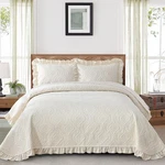 Djy California King Quilt Bedding Set, Beige Lightweight Soft Bedspread Coverlet. Fixed Price $91.94.