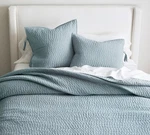 Pottery Barn Pick-stitch Handcrafted Cotton Linen Quilt, Full/queen (us Stock). Fixed Price $118.99.