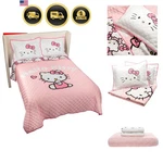 Hello Kitty Bedding Full/queen Quilt & Sham Set, 3-PIECE Super Soft Cozy Li.... Fixed Price $108.99.