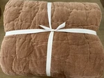 Pottery Barn Cozy Cloud Cotton Chenille Handcrafted Quilt Full Queen Rosewood. Fixed Price $149.00.