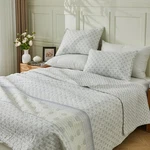 Patina Vie Maison Vintage Floral Printed Quilt Set Size King Elara Blue-blue. Fixed Price $65.33.