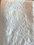 Vintage Columbine Cody Twin Ecru Matelasse Coverlet Bedspread 62X86 Portugal. Fixed Price $40.00.