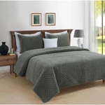 D. Franco Amalia Solid Color Cotton Quilt Set Dark Grey. Fixed Price $59.99.