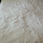 Quilt 100% Cotton Embossed Bedspread Coverlet 90 X 102. Fixed Price $56.00.