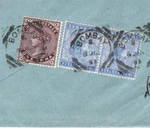 India Qv 5A Cover Gulf Middle East Mail Bushire Bombay 1893 Squared Circle KA518. Fixed Price $53.66.
