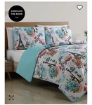 Eiffel Reversible 3-PC. Full/queen Quilt Set (new). Fixed Price $24.00.
