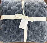 Pottery Barn Velvet Lattice Handcrafted Quilt King Cobalt Blue. Fixed Price $279.99.