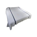 Legacy Home White With Purple Embroidered Trim Coverlet Bedspread Size King. Fixed Price $69.00.