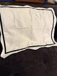Pottery Barn Teen Emily & Meritt White W/charcoal Scalloped Edge Standard Sham. Fixed Price $19.99.