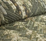 Pottery Barn Winter Spruce Tree Patchwork F/q Quilt & 1 Euro Sham. Fixed Price $289.09.