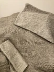Eileen Fisher Garnet Hill Flaw Silk Cotton King Quilt Bedspread Pillow Shams Tan. Fixed Price $349.99.