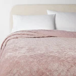 King Luxe Diamond Stitch Velvet Quilt Mauve Threshold: Oeko-tex. Fixed Price $28.89.