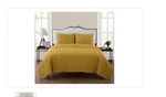 Vcny Home Kaleidoscope 3-PIECE Gold Geometric Quilt Set, Full/queen,unisex. Fixed Price $67.48.
