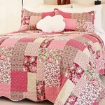Cmfshape Summer Floral Queen Quilted Bedspread,romantic Pink Set Full,r.... Fixed Price $75.88.