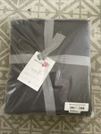 Stonewashed Linen Duvet Cover Full / Queen Dark Grey 100% Flax. Fixed Price $126.00.