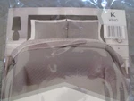 Real Living 3PC Quilt Set Reversible Size King Gray. Fixed Price $29.99.