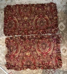Classic Raymond Waites Studio King Pillow Shams Paisley French Red Ruffled. Fixed Price $37.95.