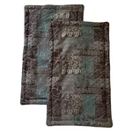 Croscill Home Galleria Quilt Shams 40X25 California King Brown Teal Set Of. Fixed Price $68.00.