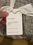 Pottery Barn Linen Garment Wash Quilt Sea Glass Full / Queen New. Fixed Price $174.95.