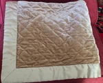 Jla Home 2 Euro Shams Quilted Velvet Champagne Satin Border Luxury Bedding Decor. Fixed Price $40.99.