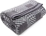 Putian Merino Wool Blanket - 63" X 51" Thick Warm Soft Twin Bed Throw Gray HM101. Fixed Price $44.99.