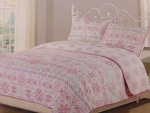 3 Pc Taylor's Suite Sasha Full / Queen Quilt & Shams Set Nip. Fixed Price $75.65.