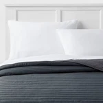 Twin/twin Extra Long Satin Quilt Dark Gray - Room Essentials: Midweight Sateen. Fixed Price $10.99.