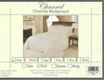 New Channel Chenille Bedspread Full Sz Ivory 100% Cotton. Fixed Price $59.99.