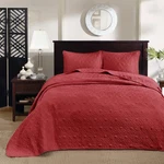 Madison Park Quebec King Size Quilt Bedding Set - Red , Damask 3 Piece. Fixed Price $92.69.