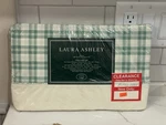 Vintage Laura Ashley Hampton Jade Plaid Twin Flat & Pillow Sham Sheet New Read. Fixed Price $42.00.