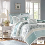 Madison Park Dawn 9 Piece Cotton Percale Comforter Set All Season Bedding Shams. Fixed Price $194.99.