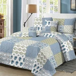 4 Season Floral Set Reversible Rustic Patchwork Coverlet Bedspreads. Fixed Price $31.34.