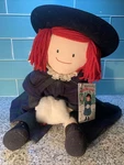 Vintage Winter Madeline 1998 Eden Plush Rag W/hand Muff Doll 18 & Red Hair. Fixed Price $18.00.
