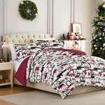Southshore Fine Living, Inc. Full/queen Comforter Set 2 Pillow Cases - Red Plaid. Fixed Price $46.05.