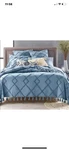 New Lucky Brand Diamond Tuft Bed Cover Full/queen Euro Sham. Fixed Price $85.00.