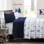 Summit Blues Snowy Mountain Alps Reversible Quilt Set, Bedspread, Coverlet. Fixed Price $73.00.