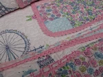Pocket Full Of Posies Kids Reversible Patchwork Pink Floral Lace Quilt - Twin. Fixed Price $129.99.
